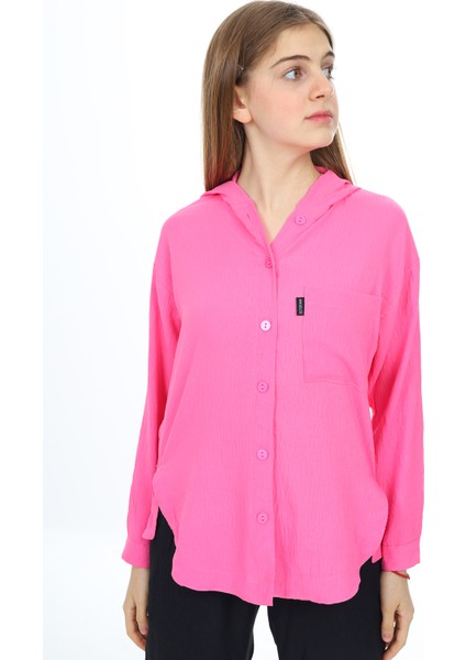 Kız Çocuk Kapüşonlu Gömlekli Takım 8-14 Yaş LX309