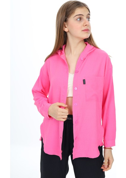 Kız Çocuk Kapüşonlu Gömlekli Takım 8-14 Yaş LX309 modelleri