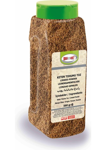 Bağdat Baharat Keten Tohumu Toz 560 gr