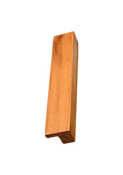 Dolap Kulpu, 10 Adet - 64 mm (6,4 Cm) - Doğal Ahşap Kulp, Cekmece Kulpu, Mutfak Dolap Kulplari