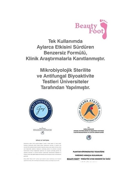 Beauty Foot Papatya ve Meyve Özlü Yenileyici Ayak Maskesi - 2 Maske 25 gr indirimleri