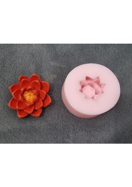 3 Boyutlu Mini Lotus Çiçeği, Çiçek Silikon Kalıp K-1231, Kokulu Taş Sabun Alçı Mum Kalıbı fiyatları
