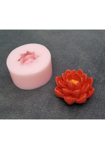 3 Boyutlu Mini Lotus Çiçeği, Çiçek Silikon Kalıp K-1231, Kokulu Taş Sabun Alçı Mum Kalıbı fırsatları