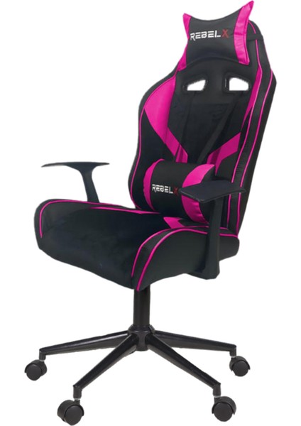 Oyuncu Koltuğu Basic Krom Ayak Pembe Renk modelleri