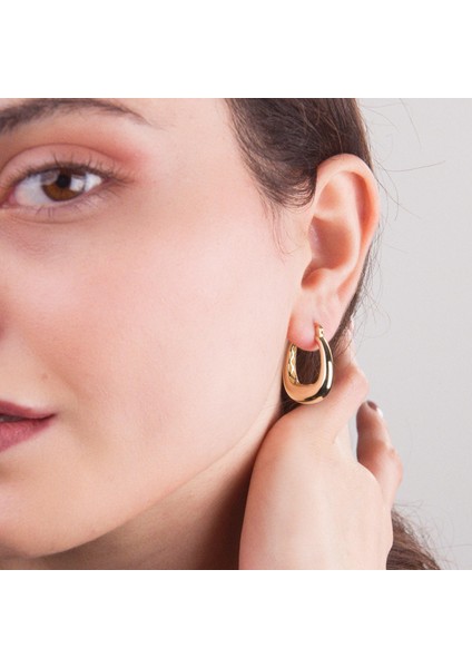 14 Ayar Italyan Parlak Halka Altın Küpe fiyatları