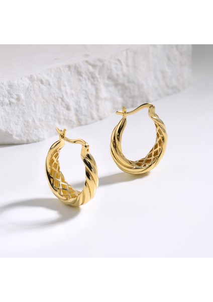 14 Ayar Italyan Halka Altın Küpe fırsatları