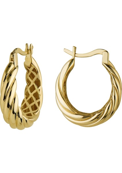 14 Ayar Italyan Halka Altın Küpe indirimleri