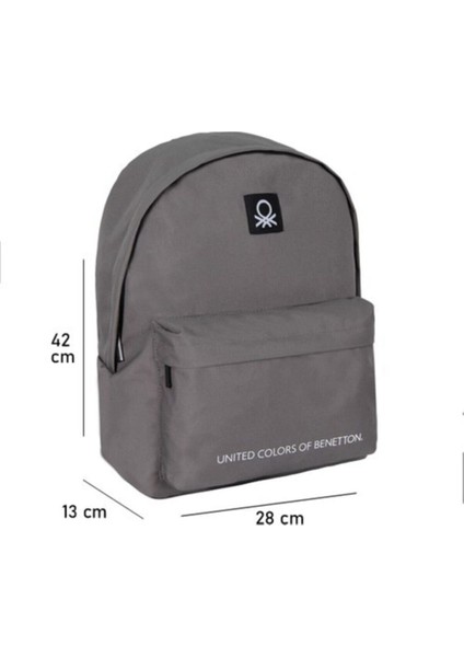 Benetton Gri Renk Okul Sırt Çantası 70682 indirimleri