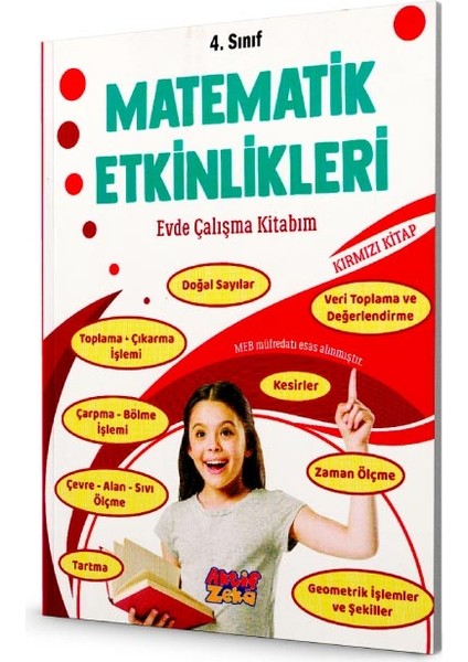 4.sınıf Matematik Etkinlikleri Kırmızı Kitap - Ali Irmak