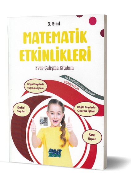 Matematik Etkinlikleri Evde Çalışma Kitabım Kırmızı Kitap - Ali Irmak