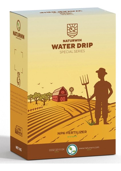 Damlama Gübresi Naturwin Water Drip 18-18-18+Me Npk Gübre 1 kg
