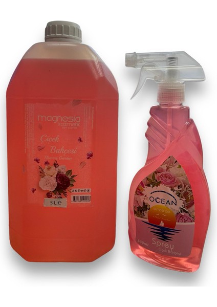 Çiçek Bahçesi Oda ve Ortam Kokusu 5 Lt Bidon + Hediye 500 ml Sprey