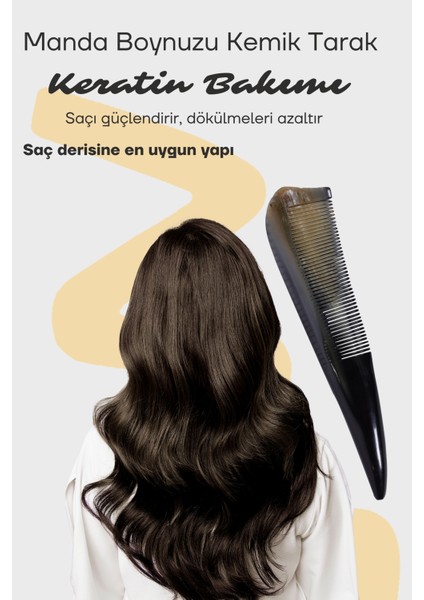 Doğal Boynuz Kemik Tarak Güçlü Dişli Saç Tarağı Hakiki El Yapımı Hediyelik fırsatları