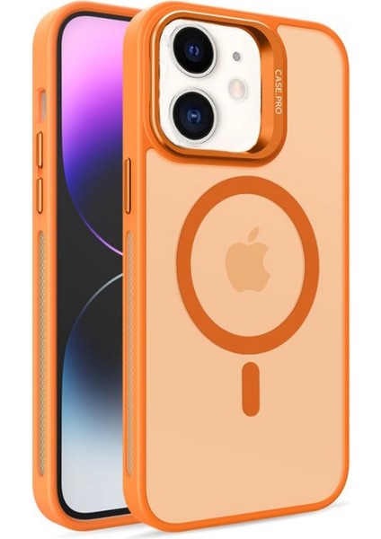 Apple iPhone 11 Kılıf Mat Krom + Kendi Renginde Lens Camı 2'li Set