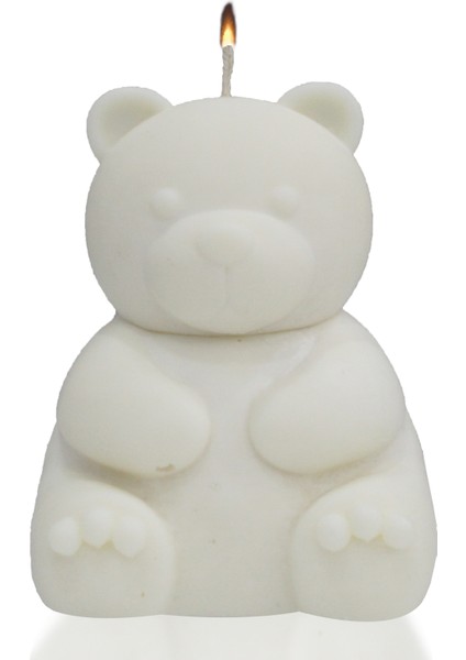 Ayıcık Soya Mumu , Dekoratif Mum , El Yapımı