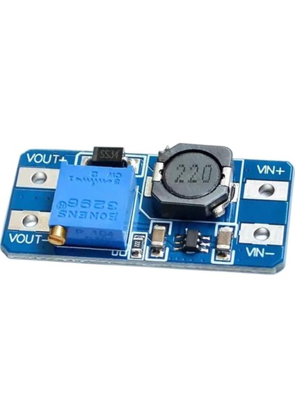 MT3608 2A Dc-Dc Step Up Voltaj Yükseltici Boost Converter Modül