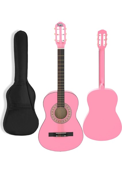 CG-34PK Kaliteli 34 İnç 1/2 Juniur Çocuk Gitarı 4-8 Yaş Arası + Çanta Capo Nota Sticker Askı Pena Metod