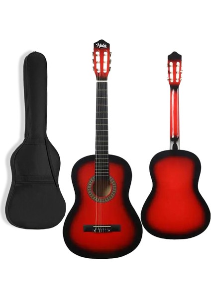 CG-34RD Kaliteli 34 İnç 1/2 Juniur Çocuk Gitarı 4-8 Yaş Arası + Çanta Capo Nota Sticker Askı Pena Metod