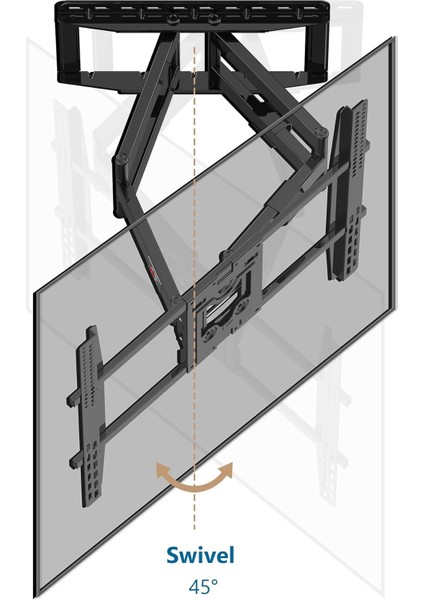 Nb Sp5 Profosyonel 75INCH–110INCH Büyük Ekranlar Için Hareketli Tv Askı Aparatı