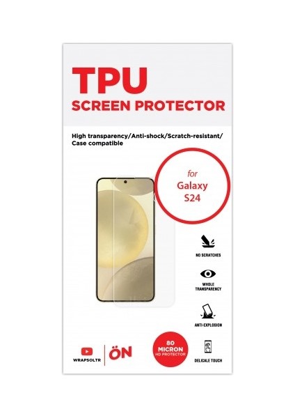 Samsung Galaxy S24 Ekran Koruyucu Tpu Film fiyatları