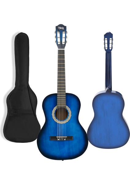 CG-34BL Kaliteli 34 İnç 1/2 Juniur Çocuk Gitarı 4-8 Yaş Arası + Çanta Capo Nota Sticker Askı Pena Metod