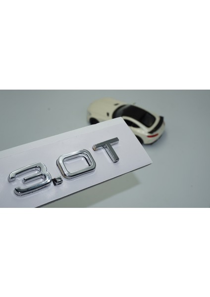 Audi 3.0t Bagaj Krom Abs 3m 3D Yazı Logo