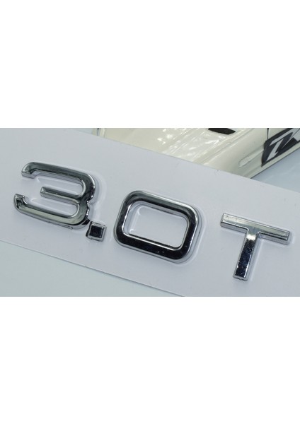 Audi 3.0t Bagaj Krom Abs 3m 3D Yazı Logo