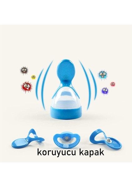 Kaşıklı Bebek Mama Besleyici Silikon Littloo 2 Adet