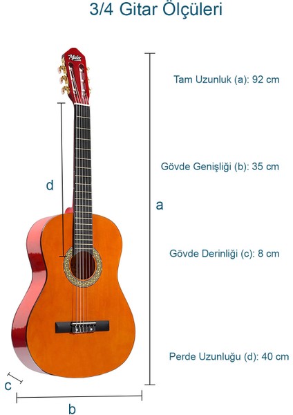 CG-36YL-PAK Kaliteli 36 Inç 3/4 Juniur Çocuk Gitarı 8-12 Yaş Arası (Çanta Tuner Askı Pena Metod) modelleri