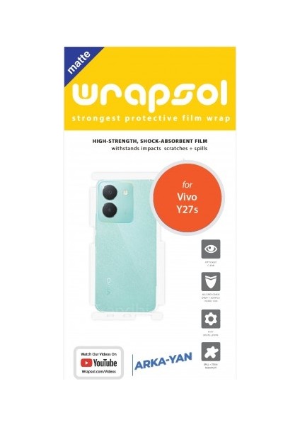 Vivo Y27S Mat Arka ve Yan Koruyucu Poliüretan Film fiyatları