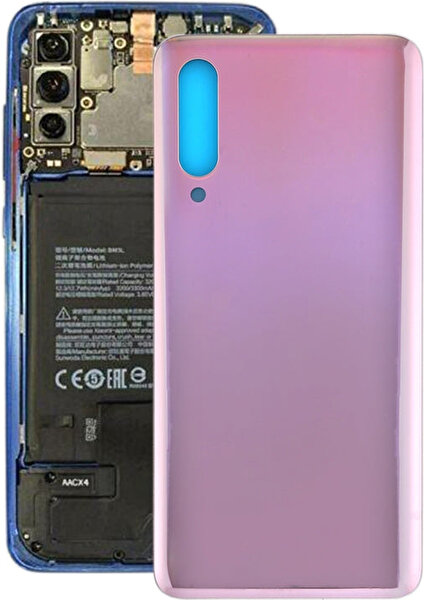 Xiaomi Mi 9 Uyumlu Arka Pil Batarya Kapağı Cam M1902F1G