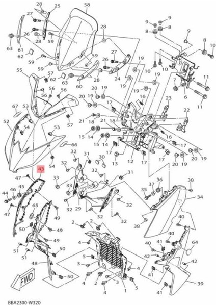Xmax 250 -300 Sağ Ön Göğüs - Petrol Yeşili (2022) - BL1F837700PB fiyatları