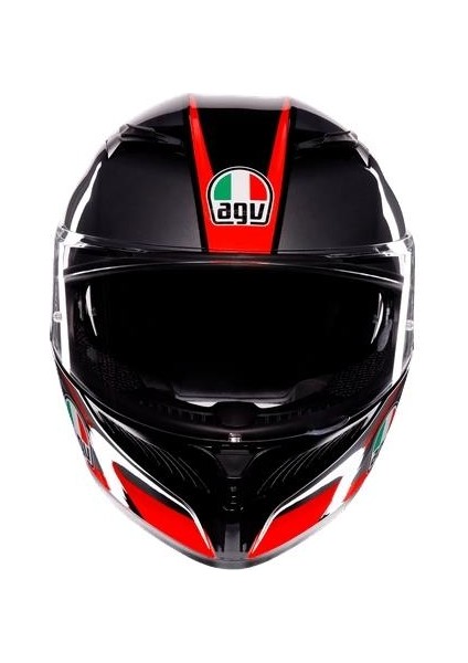 K3 Mplk Striga Black Grey Red Kapalı Kask fırsatları