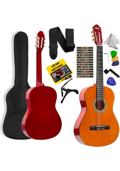 CG-270M Doğal Renk Klasik Gitar 4/4 Yetişkin Boy Sap Ayarlı Full Set