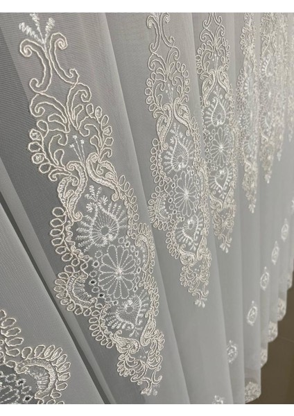 Kort Desenli Tül Perde modelleri