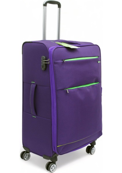 Mor Kabin (Küçük) Orta ve Büyük Boy Üçlü Carry-On Lüks Kumaş Valiz Seti ES0055 fiyatları