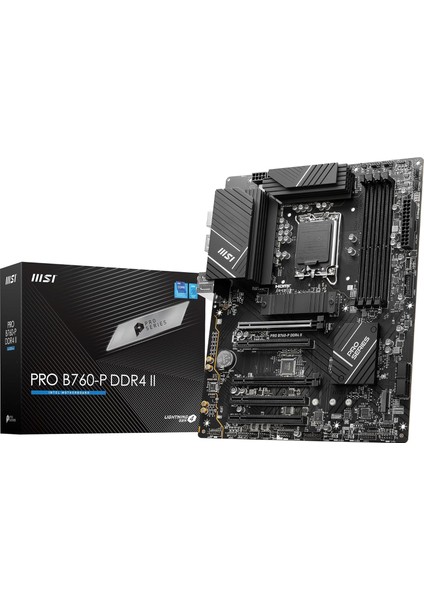 MB Pro B760-P Ddr4 Iı Soket 1700 Ddr4 5333(OC) Pcı-E,m.2 Usb3.2 Hdmı,dp 1x 2.5g Lan Atx