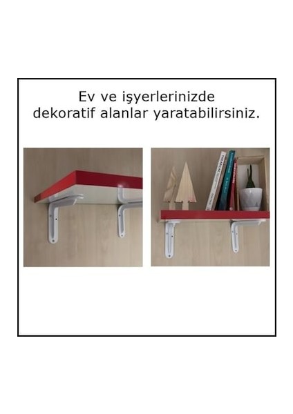 Lüks Raf Altı Siyah ( 2 Adet )