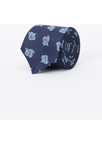 ALTINYILDIZ CLASSICS Erkek Lacivert Desenli Lacivert Kravat