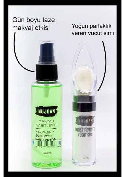 Işıltılı Güzellik Makyaj Seti Koyu Ton