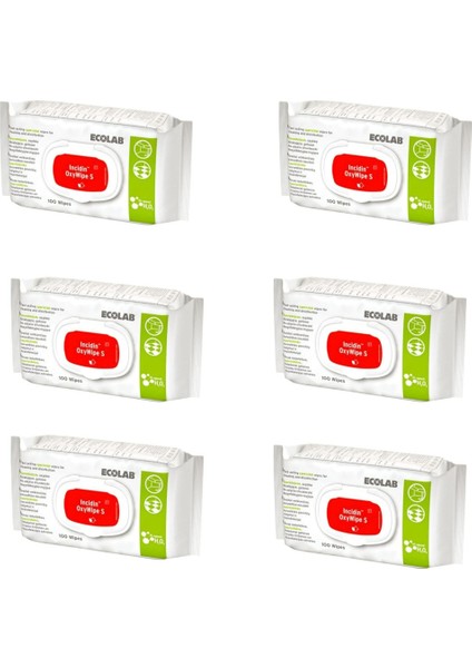 Incidin® Oxywipe S Dezenfektanlı Mendil 6 Paket