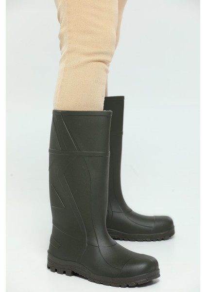 Ulaş Pvc Çizme Uzun Haki Renk Iş Çizmesi Balıkçı Inşaatçı Çizmesi Kar Botu Çakı Hediyeli fırsatları