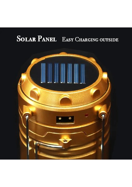 Orion 5900T Solar Güneş Enerjili Şarjlı LED Kamp Feneri USB 1W+6 LED modelleri