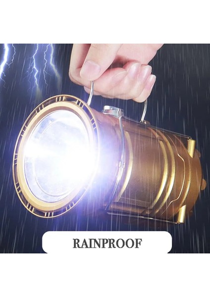 Orion 5900T Solar Güneş Enerjili Şarjlı LED Kamp Feneri USB 1W+6 LED fırsatları