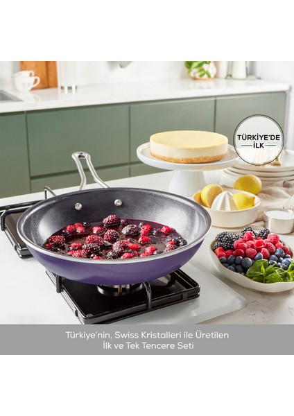 Swiss Crystal Mastermaid 9 Parça Tencere Seti Yellow