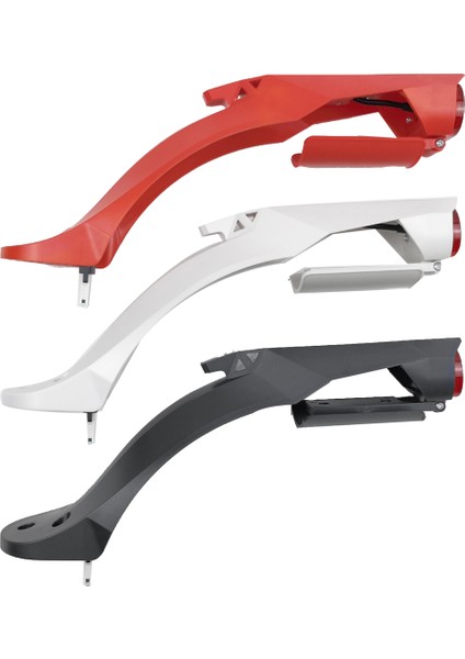 Zhıkan Elektrikli Scooter Arka Çamurluk Arka Lambası Kiti Lastik Çamurluk Ayarlanabilir Plaka Tutucu ile Pro2 Beyaz (Yurt Dışından) fiyatları