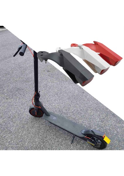 Zhıkan Elektrikli Scooter Arka Çamurluk Arka Lambası Kiti Lastik Çamurluk Ayarlanabilir Plaka Tutucu ile Pro2 Beyaz (Yurt Dışından) modelleri