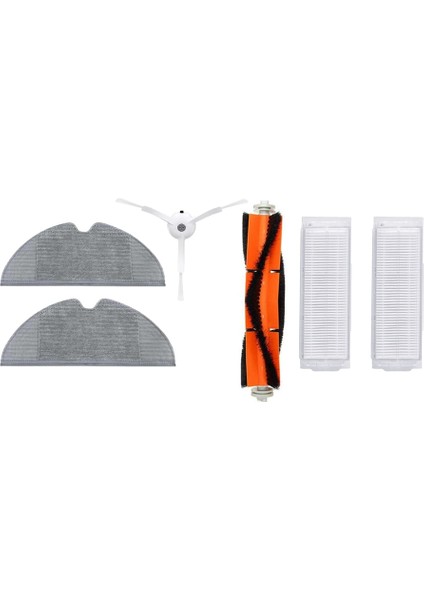 Xiaomi Mi Robot Vacuum Mop 2 Pro Uyumlu Akıllı Robot Süpürge Set 2 Adet Fiber Mop Bezi 2 Adet Hepa Filtre 1 Adet Yan Fırça 1 Adet Ana Fırça