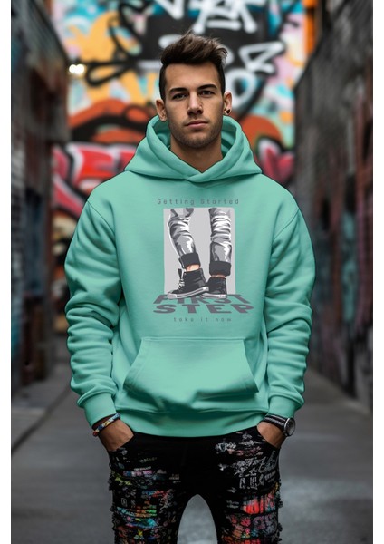 Getting Started Baskılı Tarz Rahat Kesim Oversize Sweatshirt fiyatları