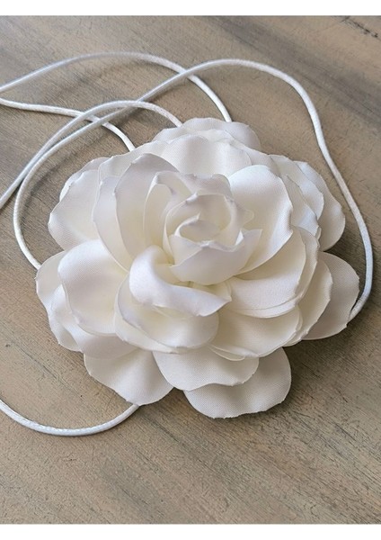 Kolye/çift Katlı Kumaş Çiçek Kolye (Bk7 ) fiyatları